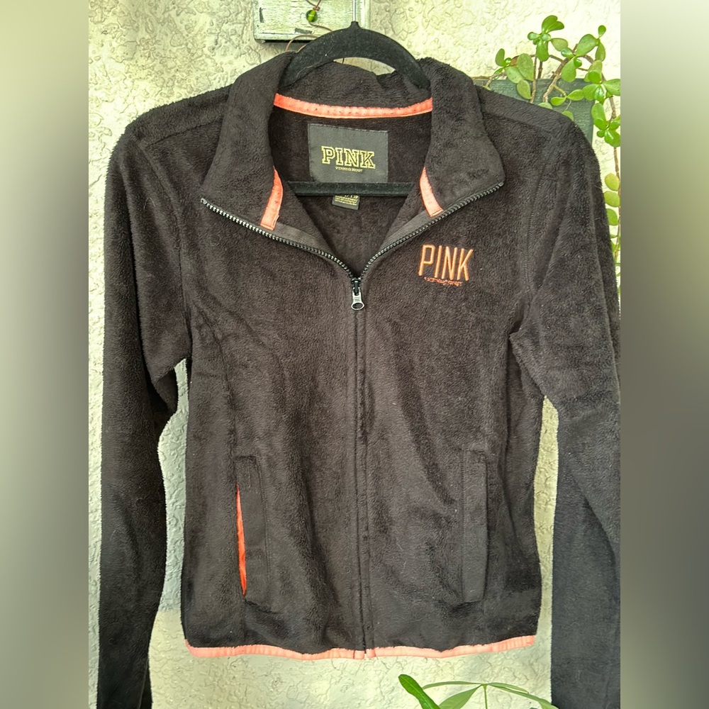 Victoria’s Secret: PINK Soft Fur Zip Up Jacket